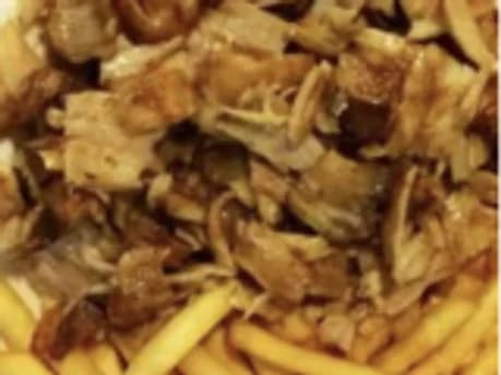 47- Plato SOLO CARNE y patatas fritas