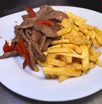 Richada de ternera con patatas fritas SIN GLUTEN