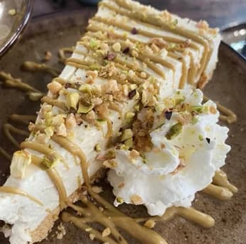 Tarta de queso y pistacho