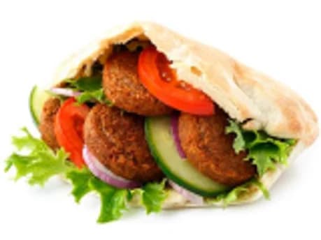 28. Kebab vegetal con falafel