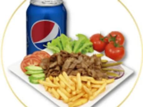 7. Menú kebab en plato