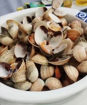 Berberechos al vapor