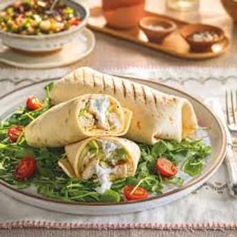 Burritos de pollo con ENSALADA